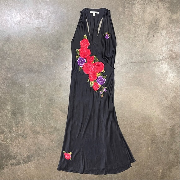 Victoria's Secret Dresses & Skirts - Vintage Y2K Victoria Secret Embellished Silk Floral Lingerie Slip Dress